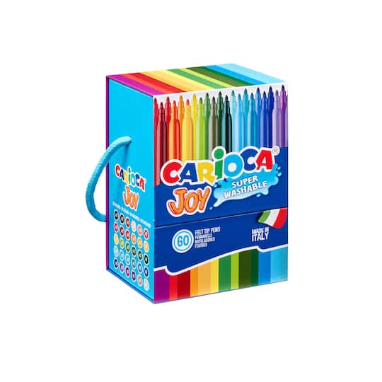 CARIOCA® 2.8mm Fine Tip Washable Hard Box Felt Tip Pen Set